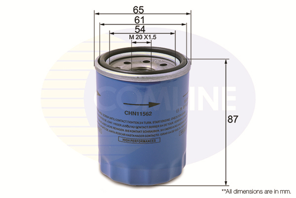 COMLINE - CHN11562-CML - Oil Filter