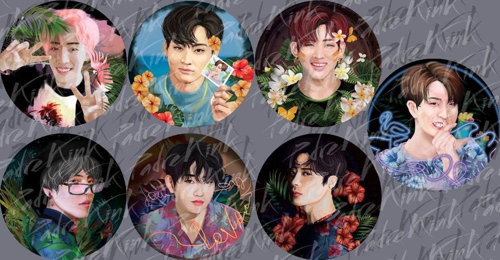 Авторский значок GOT7 (Padrekink) Авторский значок GOT7 (Padrekink)