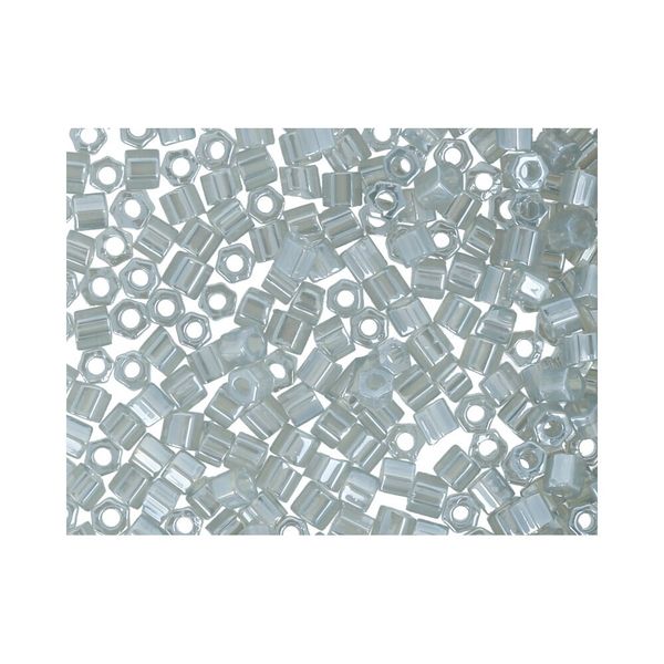 Бисер Toho 11/0 Hexagon 3 (2.2 мм), 25 г (5х5 г), 0150 серый/перл
