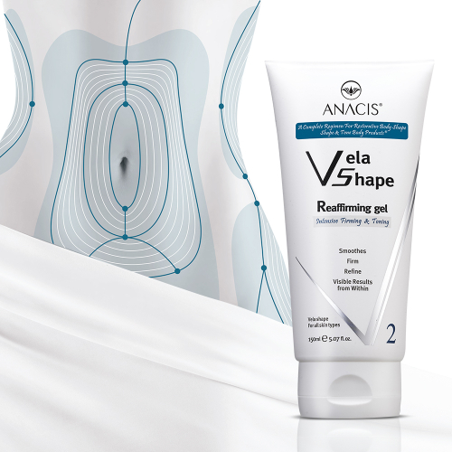 Укрепляющий интенсивный охлаждающий гель Anacis Vela Shape Reaffirming Gel Intensive Firming & Toning Vela Shape Active Body Systeme
