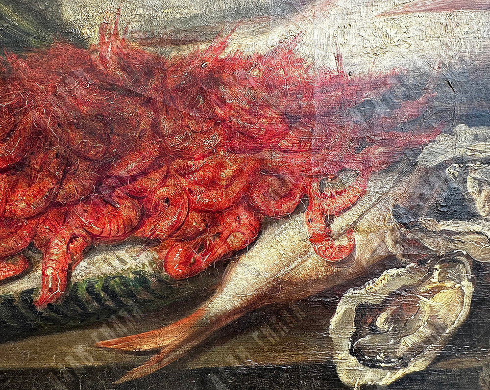 Монжино Шарль (Charles Monginot). Морской натюрморт. Холст, масло. Франция, XIX в