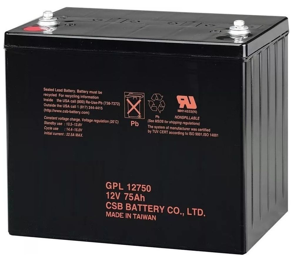 WBR GPC 12-75K аккумулятор WBR GPC 12-75K аккумулятор