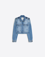 Женская укороченная джинсовая куртка для комплекта - BERSHKA