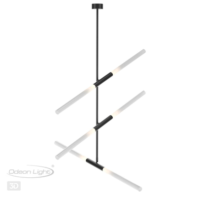 4307/6 HIGHTECH ODL22 277 черный Потолочный светильник IP20 G9 6*40W SOHO