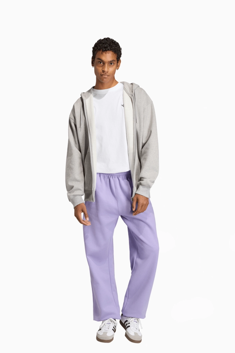 Кофта adidas Originals Trefoil Essentials Loose Full-Zip - серый