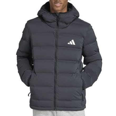 Мужская теннисная куртка Adidas Helionic Stretch Hooded Down - black