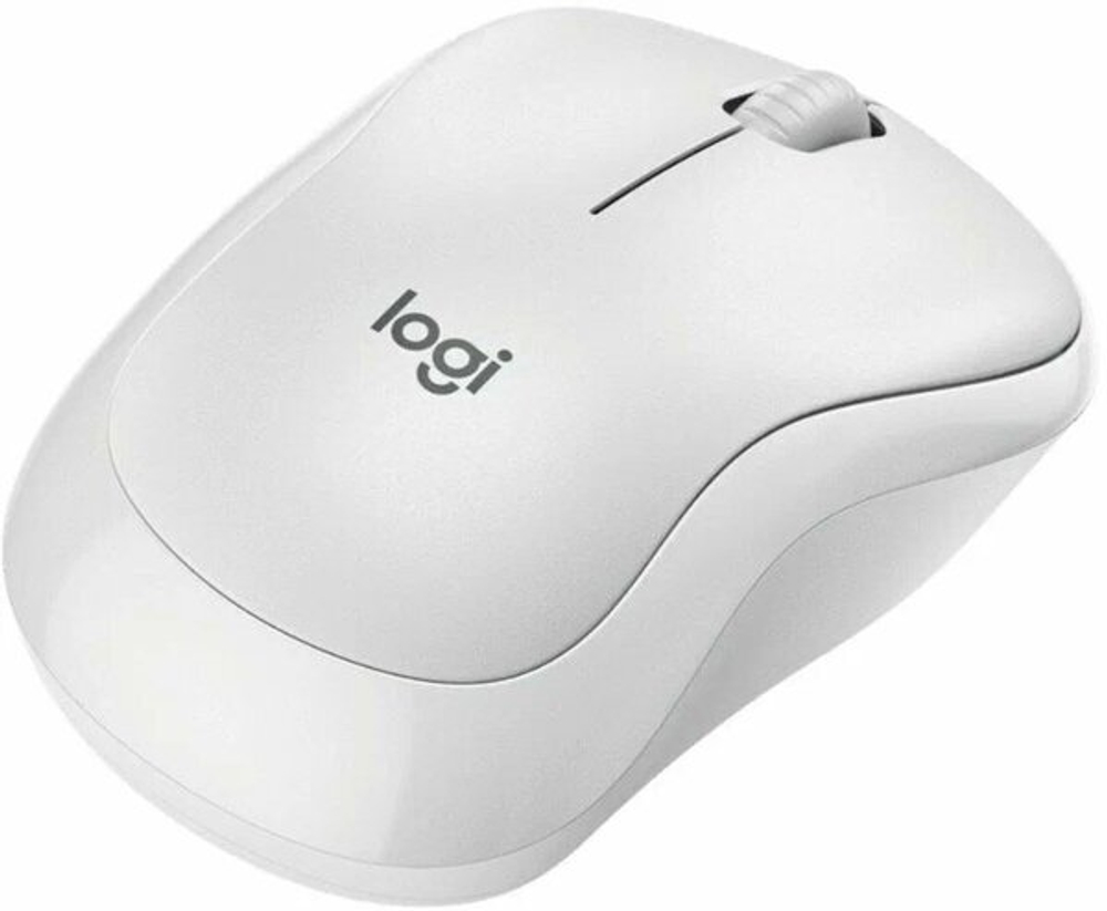Мышь беспроводная Logitech M221 Silent, 1000dpi, белый, Retail, радиоканал, AA (910-006090)
