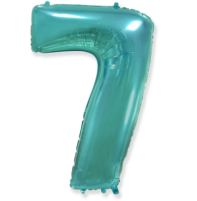 Шар фольга Цифра 7 Tiffany Тиффани 102см с гелием