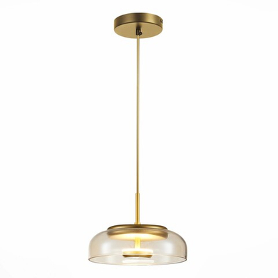 SL6002.203.01 Подвес ST-Luce Золотистый/Янтарный LED 1*7W 4000K