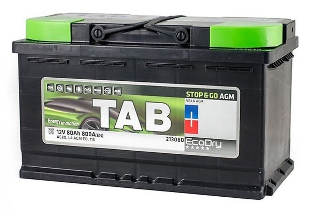 TAB Eco Dry 6CT- 80 ( 213080 ) аккумулятор TAB Eco Dry 6CT- 80 ( 213080 ) аккумулятор