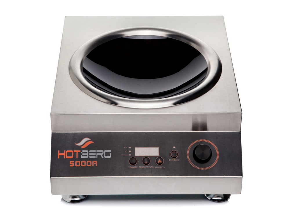 Плита индукционная Hotberg 5000AW Wok 5 кВт., Без импульсная