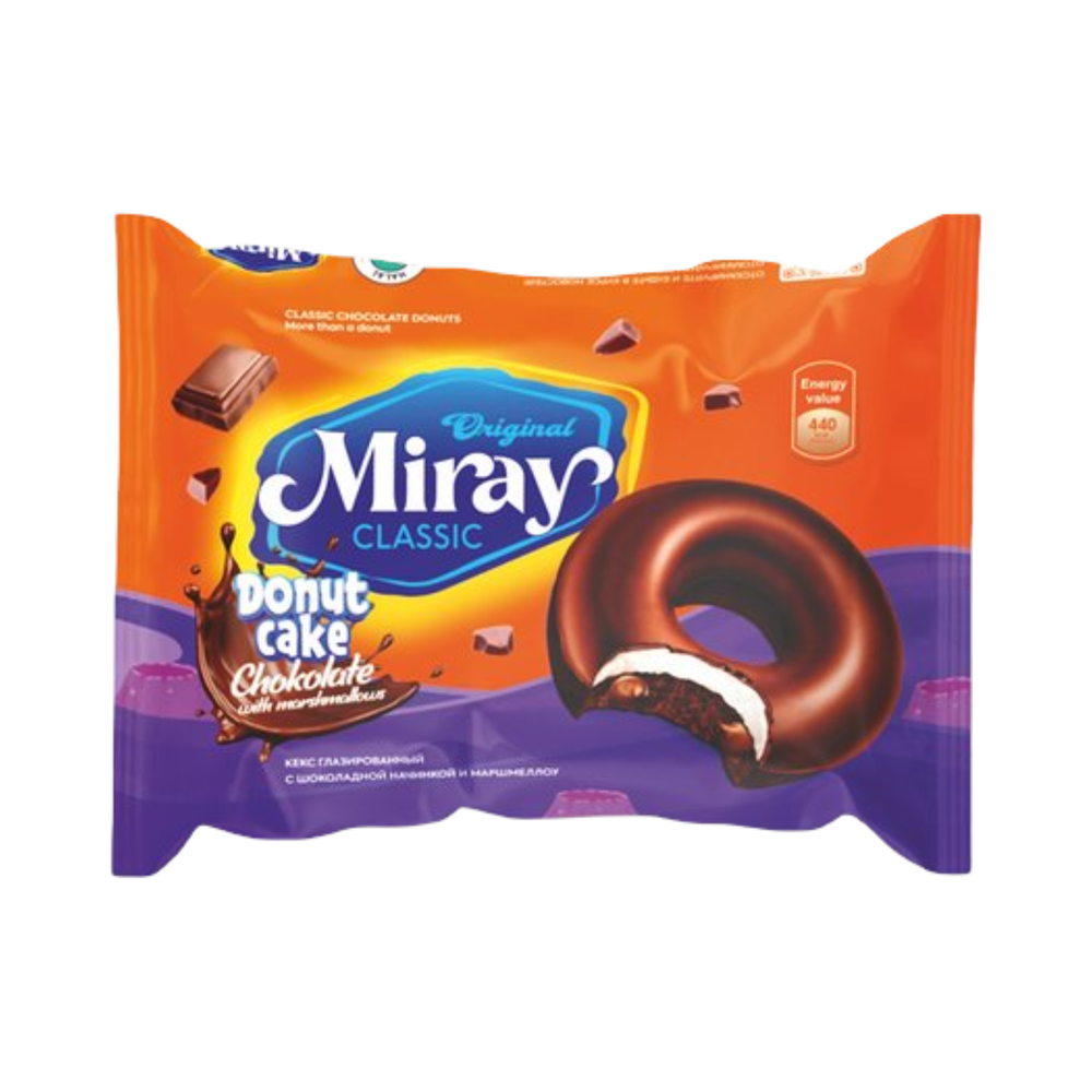 Пирожное Мирай Donut cake с какао и маршмеллоу 180г