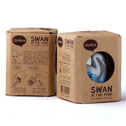 Держатель для скрепок Qualy Swan in the pond