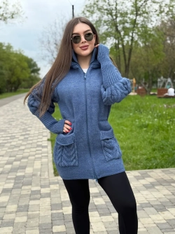 Кардиган куртка анорак вязаный