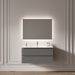 Зеркало для ванной комнаты SANCOS Поле 2.0 (Square 2.0) 900х700 led подсветка 2700K/4000K/5000K SQ2.900