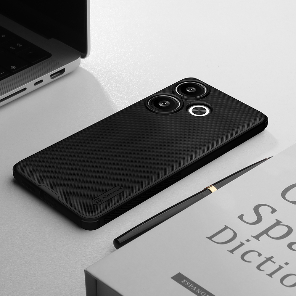 Усиленный двухкомпонентный чехол от Nillkin для Xiaomi Redmi Turbo 3 и Poco F6, серия Super Frosted Shield Pro