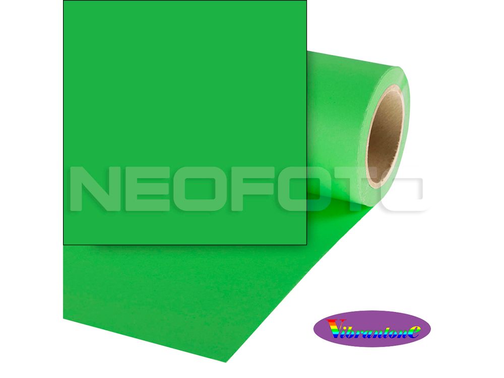 Фон бумажный Vibrantone VBRT1125 Greenscreen 1.35x6м зеленый хромакей