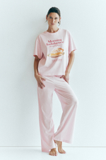 Хлопковая пижама с принтом - H&M