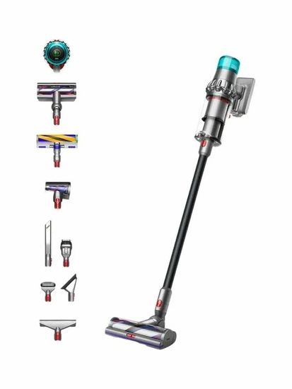 Вертикальный беспроводной пылесос Dyson V15 Detect Absolute Total Clean SV47 (Nickel / Black)