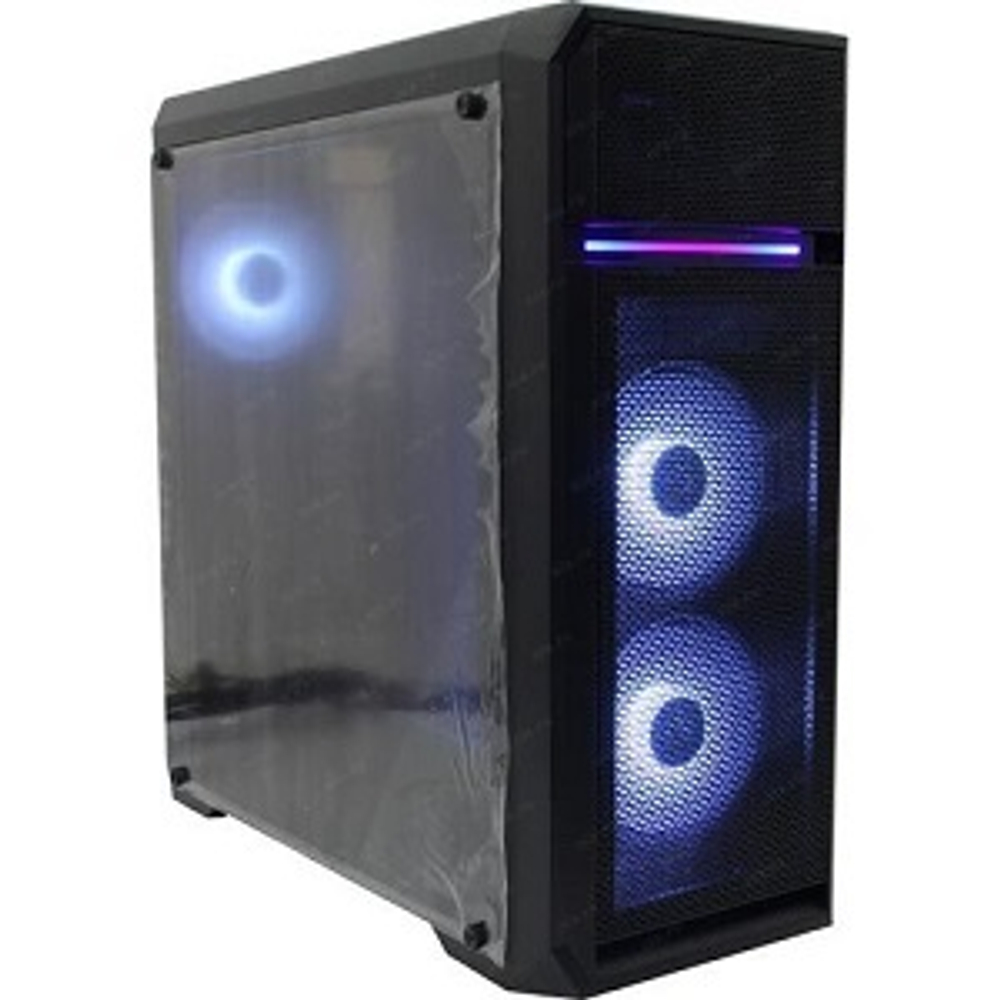Корпус Midi-Tower Zalman N5 OF Black, LED-подсветка белая, черный