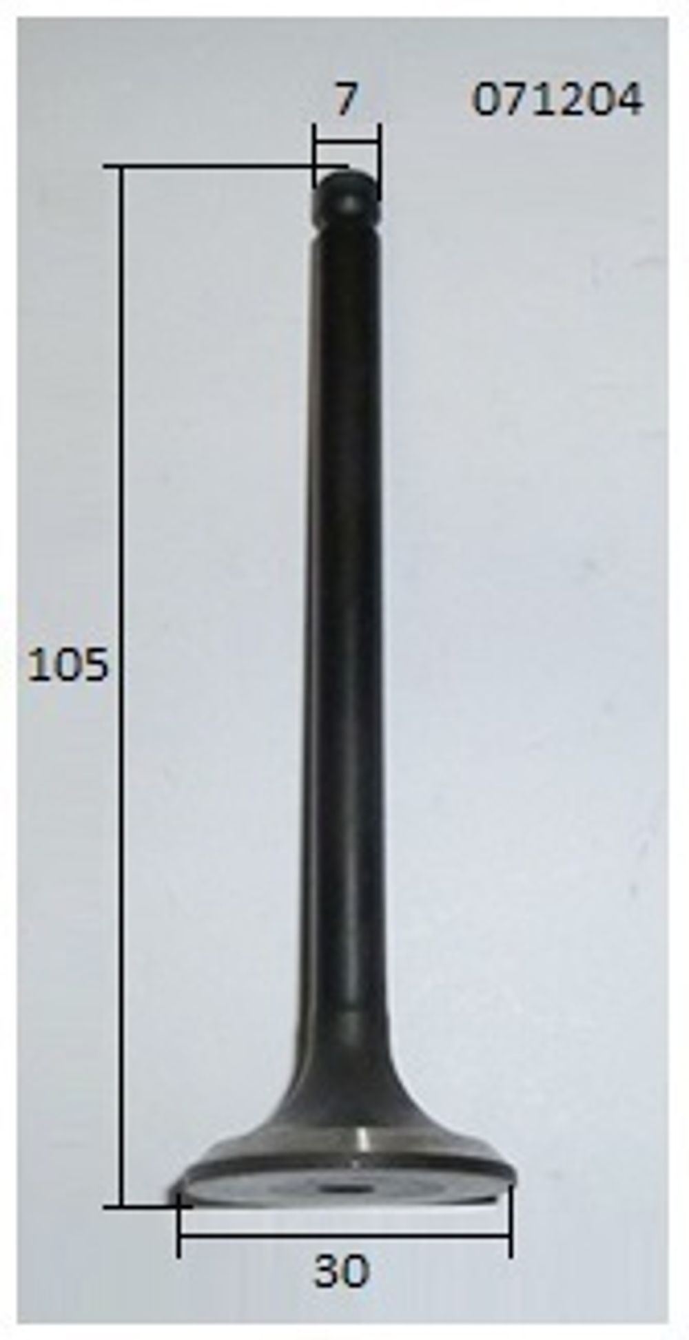 Клапан выпускной KM376AG/Exhaust valve