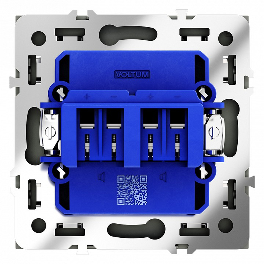 Розетка акустическая без рамки Voltum S70 VLS060306