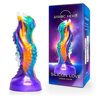 Яркий фантазийный фигурный фаллоимитатор 22см Bior Toys Magic Hero MH-13033