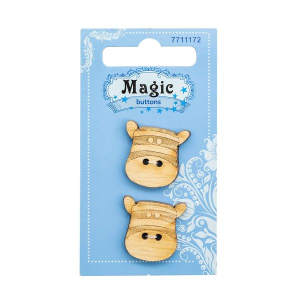 Украшения декоративные: пуговицы Зебра, 2 шт, Magic Buttons LW767-V45
