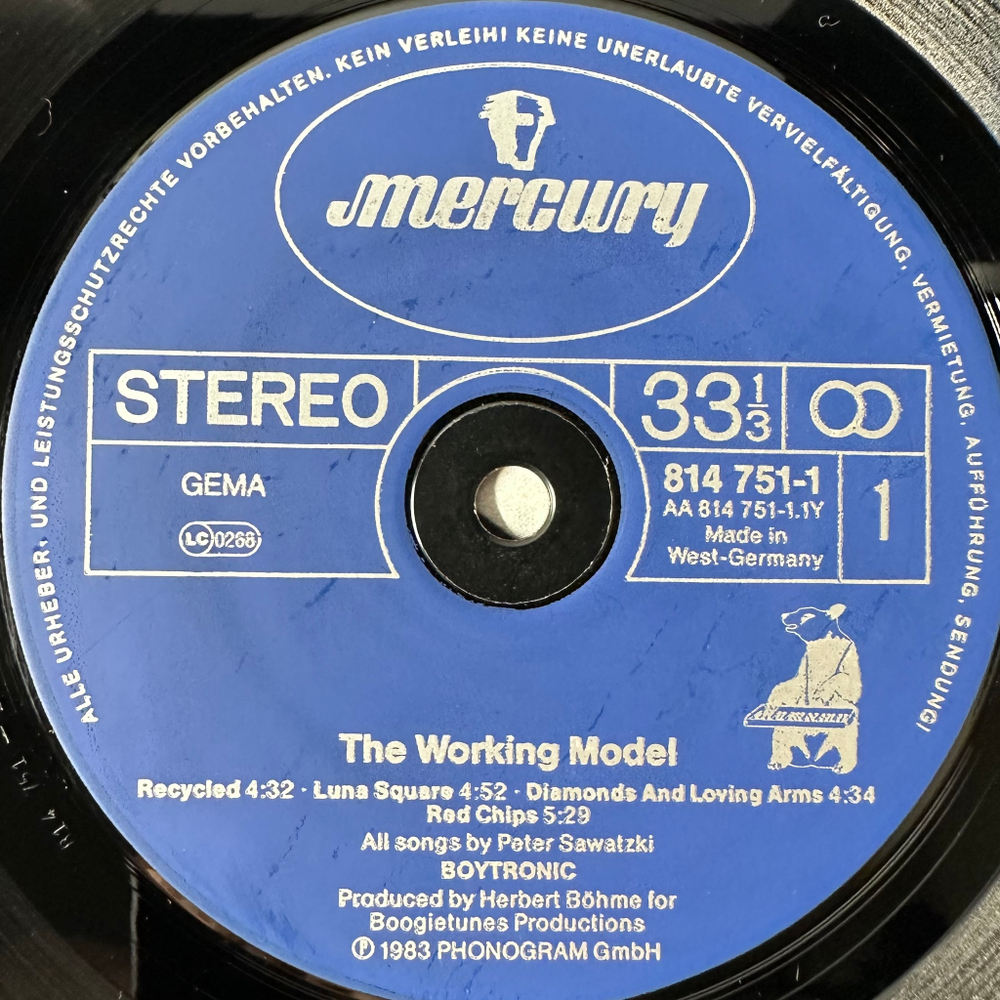 Boytronic ‎– The Working Model (Германия 1983г.)