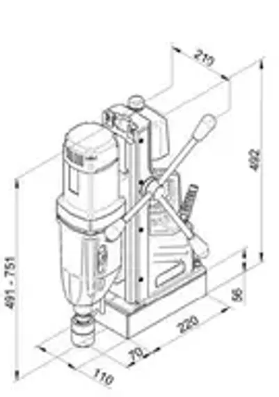 Магнитный сверлильный станок BDS AutoMAB 350