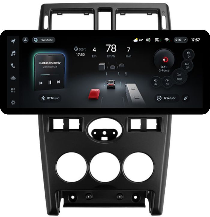 Магнитола для Lada Priora 2007-2013 (рамка черная тип 2) - Teyes CC4PRO монитор 12.3" 2K QLED + рамка 9, Android 13, Быстрейшая, Snapdragon 778G, ИИ, CarPlay, DSP, 4G SIM-слот