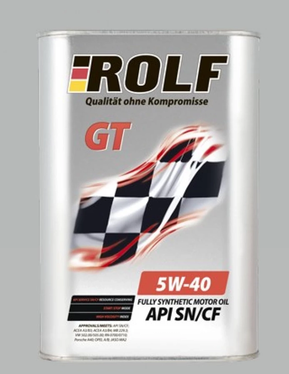 Масло моторное ROLF GT SAE 5W-40 API SN/CF синтетика 4л 322229