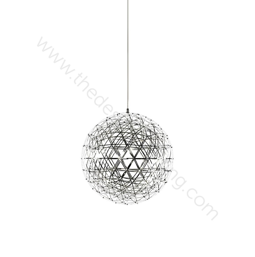 Pendant design lamp  Raimond by Moooi (Silver,  D 43 cm)