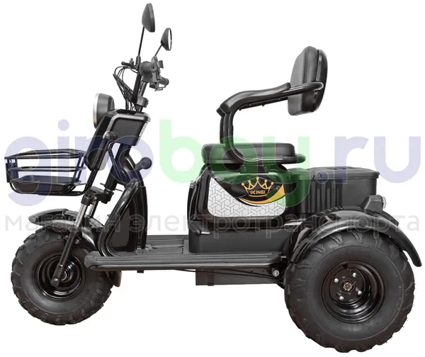 Электротрицикл IKINGI SIBTRIKE T3 Pro MAX 1000W (60V/30Ah) - Чёрный фото №8
