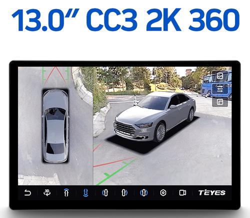Магнитола для Mazda CX-5 2017-2024+ KF, CX-8 - Teyes CC3-2K-360 монитор 13" 2K QLED на Android 10, Быстрая, CarPlay, 4G SIM-слот, 4 камеры в комплекте