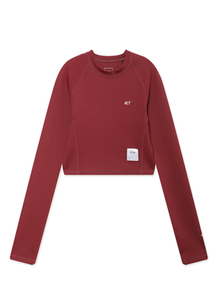 Женский Лонгслив Bioflex - Burgundy