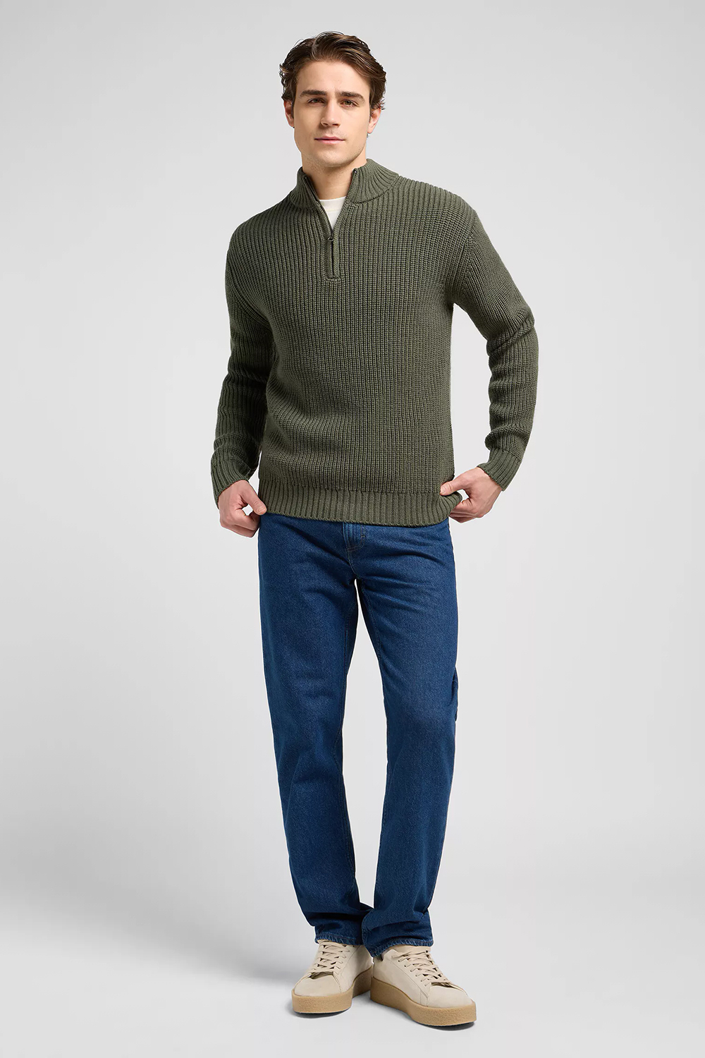 Джемпер HALF ZIP KNIT 112370539