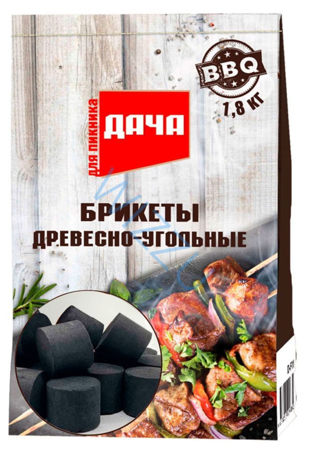 Уголь брикеты Дача 1,8 кг