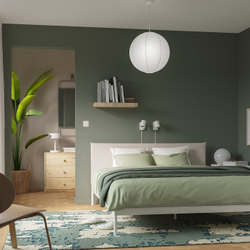 IKEA GULLSUDARE  (ИКЕА ГУЛЛСУДАРЕ)  -  Абажур подвесной - белый/ручная работа 45 см