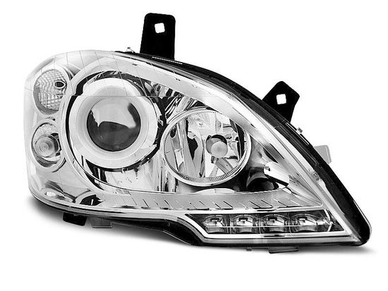 Передние фары chrome tru drl для Mercedes Viano W639