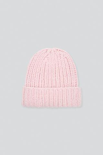 ZARA X BAISI GUADAGNINO ВЯЗАНАЯ ШАПКА, РОЗОВЫЙ/БЕЛЫЙ
