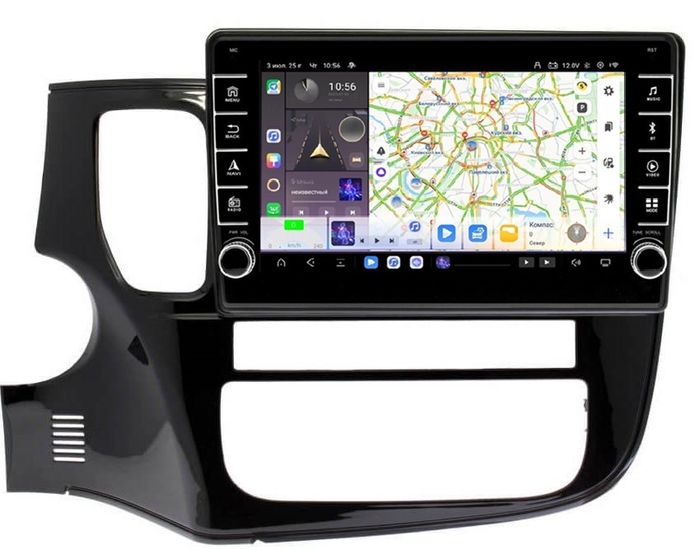 Магнитола для Mitsubishi Outlander 3 2012-2022 - Kuberg OL-1633 (кнопки и крутилки) Android 13, Быстрая, CarPlay, 4G SIM-слот