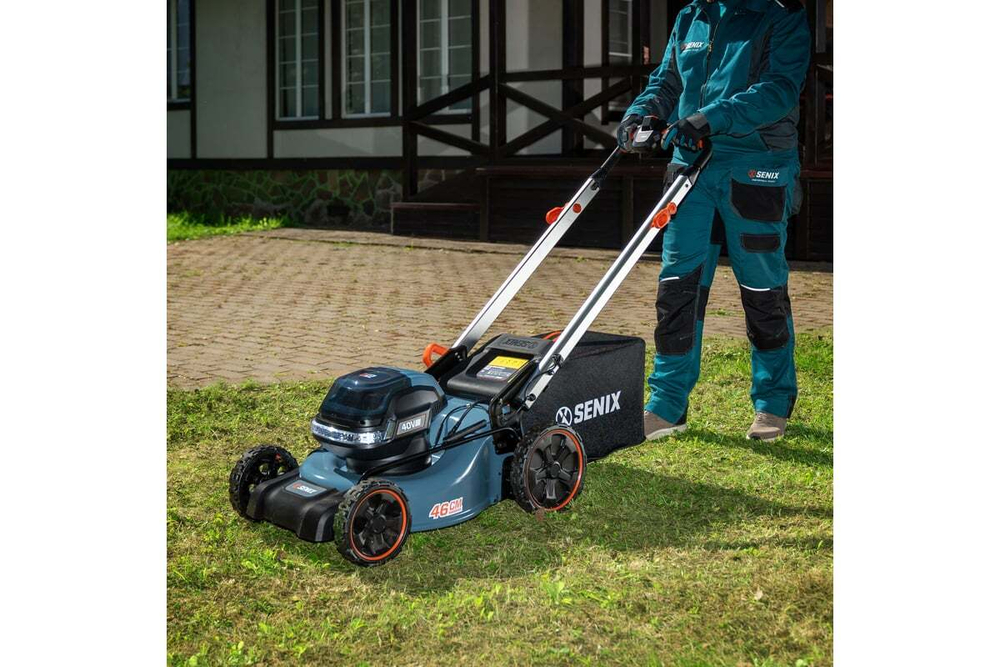 Газонокосилка аккумуляторная самоходная SENIX LSSX2-H-EU, 2X2 40V, 2акб, зу