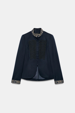 КУРТКА ИЗ ШЕРСТИ С ВЫШИВКОЙ И ЗАСТЕЖКАМИ — ZW COLLECTION — ZARA