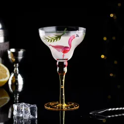 Рюмка коктейльная 365 мл "Flamingo" декор d 10,7 см h18 см Cocktail Week P.L. [6]