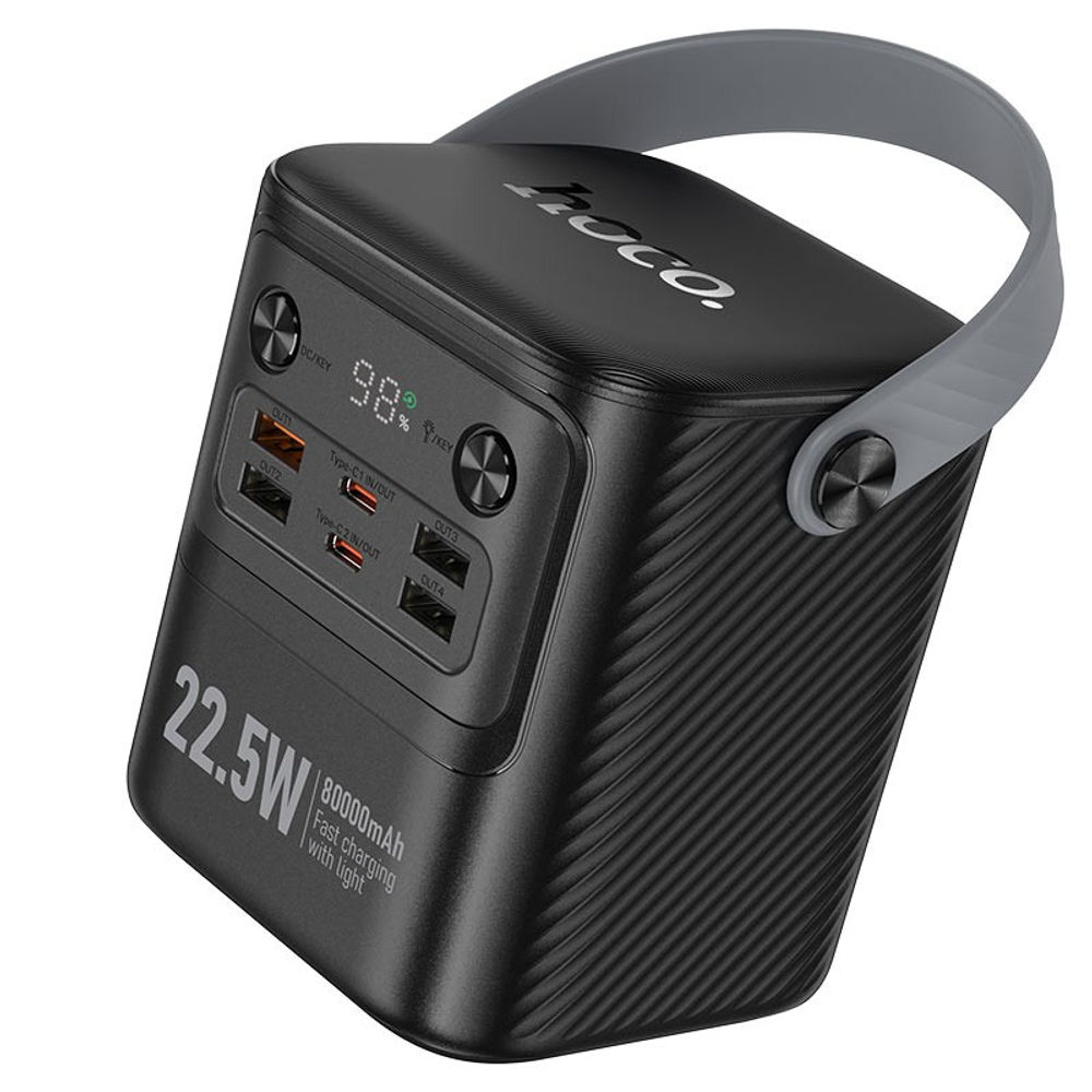 Powerbank Hoco J152 80000mAh 4USB/2C черный