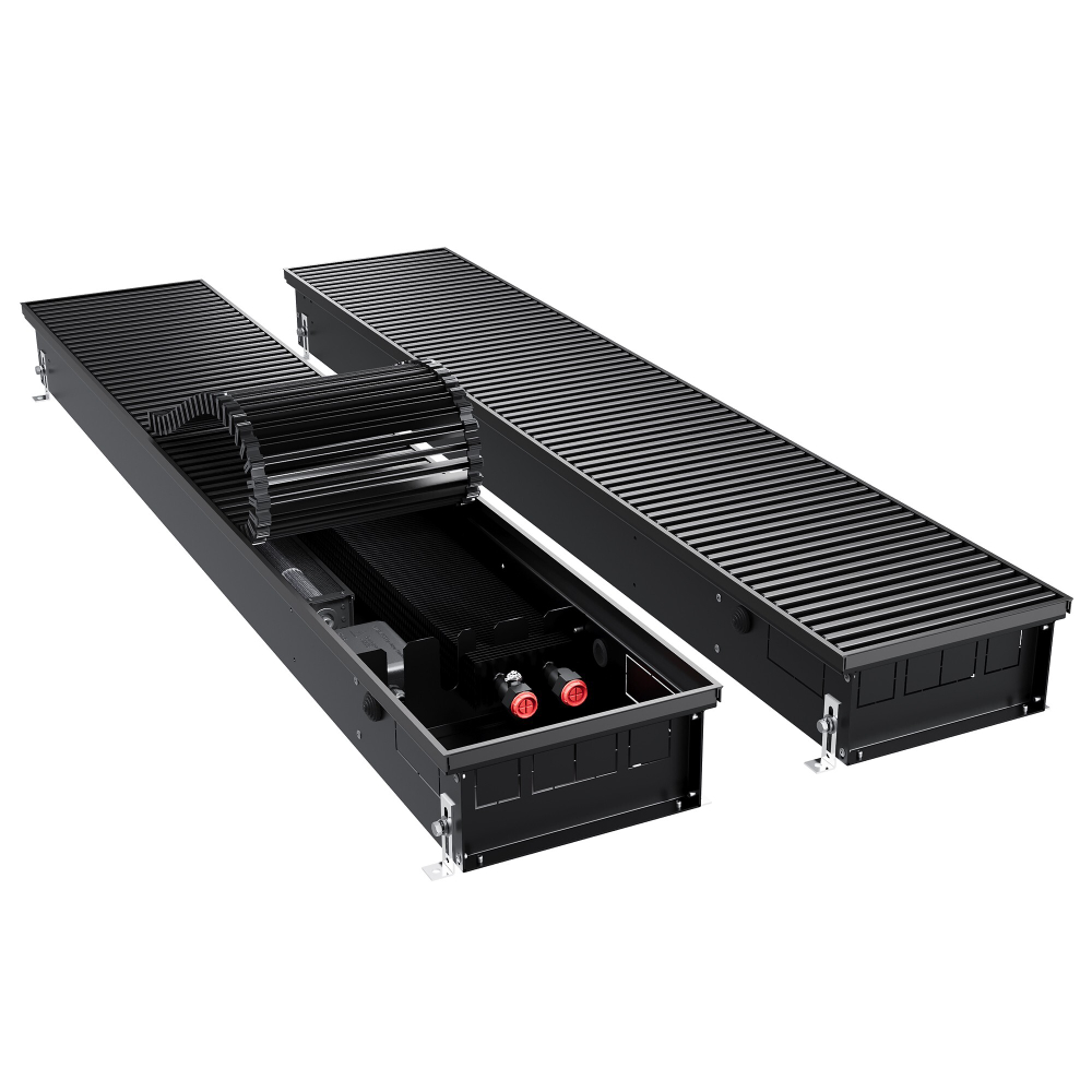 Конвектор внутрипольный Royal Thermo ATRIUM TURBO-110/250/2700-DG-U-BL