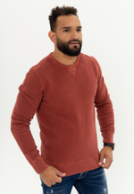 Свитшот Bowery NYC однотонный Fleece Burnt Red