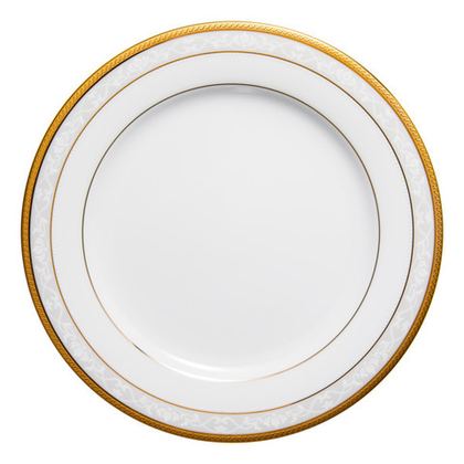Тарелка закусочная 21см Noritake Хэмпшир с золотым кантом