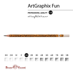 Карандаш ч/г НВ пластиковый корпус "ArtGraphix Fun. Леопард" (Bruno Visconti)